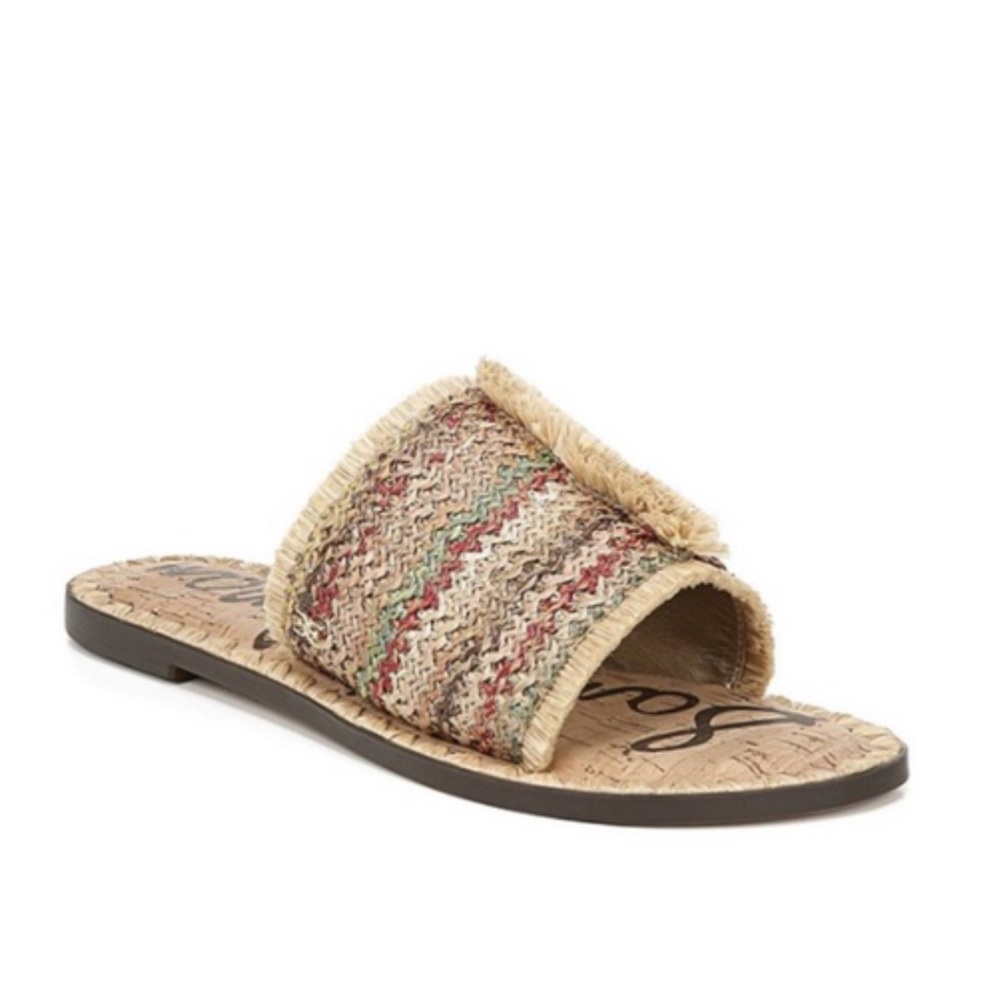 Sam Edelman Glenda Raffia Slide Sandal 8.5